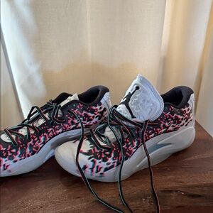 Jordan Kids Low-Top Sneakers - White/Black/Pink